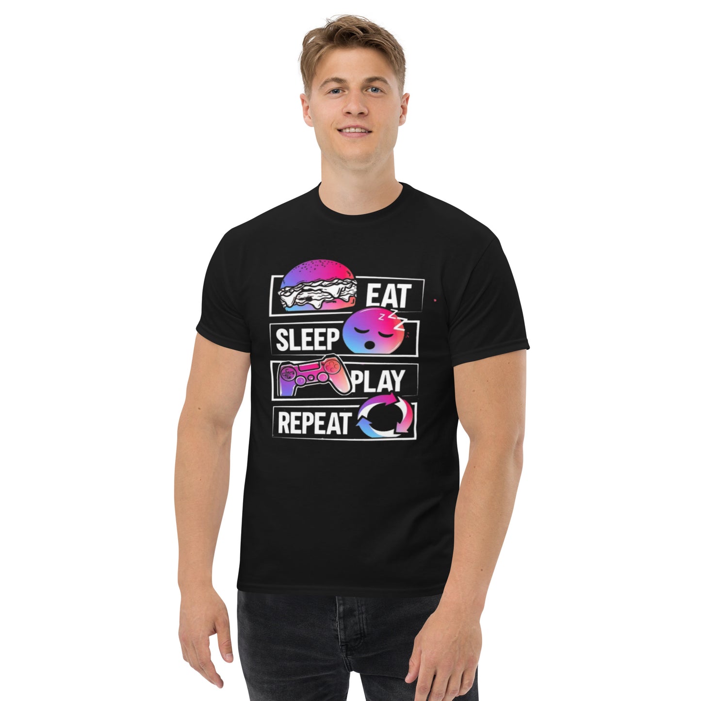 EAT, SLEEP, PLAY, REPEAT T-SHIRT FOR PLAYERS